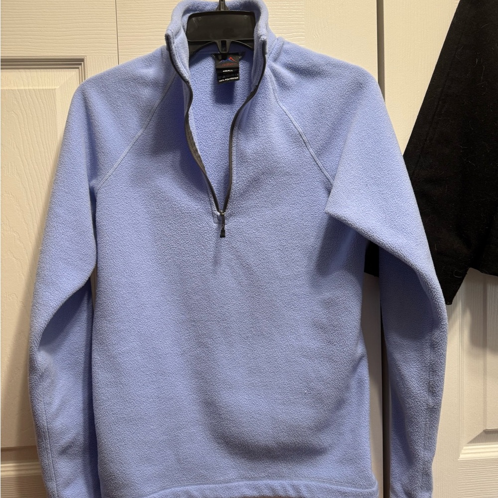 Men's Sky Blue Zip-Up Sweater